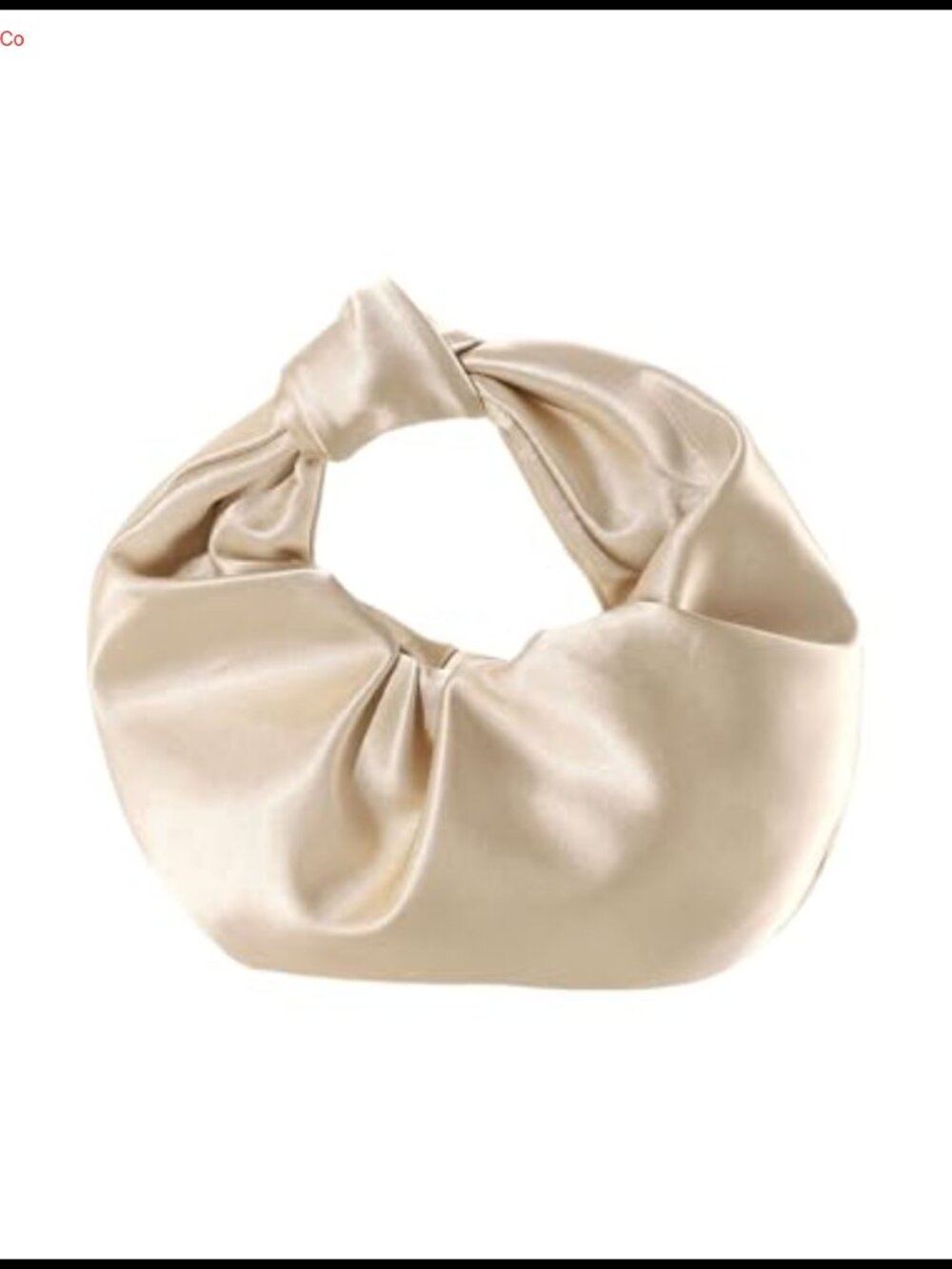 Satin Clutch Evening Bag Ruched Small Handbag for Wedding Party